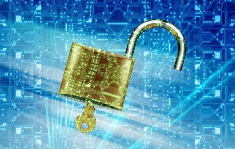 Image of a padlock unlocked